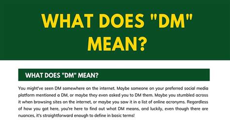 dm slang meaning|dms meaning sexually.